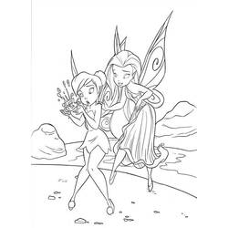 Dessin à colorier: Clochette (Personnages de dessins animés) #170536 - Coloriages à Imprimer Gratuits