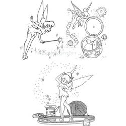 Dessin à colorier: Clochette (Personnages de dessins animés) #170540 - Coloriages à Imprimer Gratuits