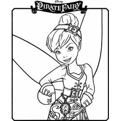 Dessin à colorier: Clochette (Personnages de dessins animés) #170544 - Coloriages à Imprimer Gratuits