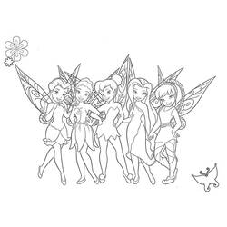 Dessin à colorier: Clochette (Personnages de dessins animés) #170546 - Coloriages à Imprimer Gratuits