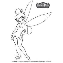 Dessin à colorier: Clochette (Personnages de dessins animés) #170551 - Coloriages à Imprimer Gratuits