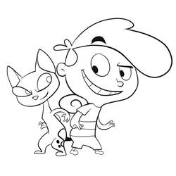 Dessin à colorier: Coop Burtonburger (Personnages de dessins animés) #178561 - Coloriages à Imprimer Gratuits