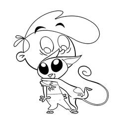 Dessin à colorier: Coop Burtonburger (Personnages de dessins animés) #178562 - Coloriages à Imprimer Gratuits