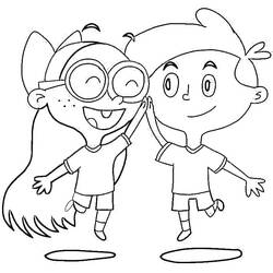 Dessin à colorier: Coop Burtonburger (Personnages de dessins animés) #178564 - Coloriages à Imprimer Gratuits