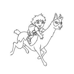 Dessin à colorier: Diego (Personnages de dessins animés) #197979 - Coloriages à Imprimer Gratuits
