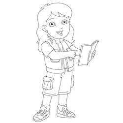 Dessin à colorier: Diego (Personnages de dessins animés) #197980 - Coloriages à Imprimer Gratuits