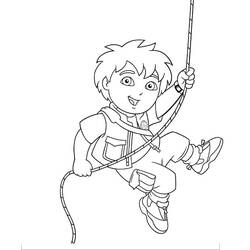 Dessin à colorier: Diego (Personnages de dessins animés) #197984 - Coloriages à Imprimer Gratuits