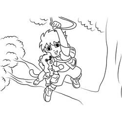 Dessin à colorier: Diego (Personnages de dessins animés) #197985 - Coloriages à Imprimer Gratuits