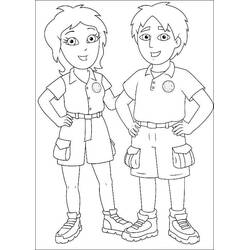 Dessin à colorier: Diego (Personnages de dessins animés) #197986 - Coloriages à Imprimer Gratuits