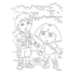 Dessin à colorier: Diego (Personnages de dessins animés) #197996 - Coloriages à Imprimer Gratuits