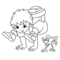 Dessin à colorier: Diego (Personnages de dessins animés) #197997 - Coloriages à Imprimer Gratuits
