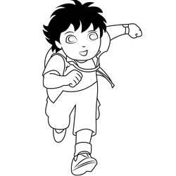 Dessin à colorier: Diego (Personnages de dessins animés) #198003 - Coloriages à Imprimer Gratuits