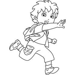 Dessin à colorier: Diego (Personnages de dessins animés) #198007 - Coloriages à Imprimer Gratuits