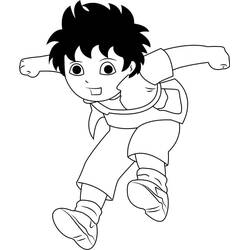 Dessin à colorier: Diego (Personnages de dessins animés) #198010 - Coloriages à Imprimer Gratuits
