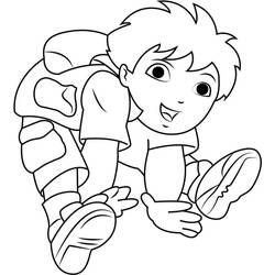 Dessin à colorier: Diego (Personnages de dessins animés) #198013 - Coloriages à Imprimer Gratuits