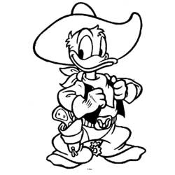 Coloriage Donald Duck (Personnages de dessins animés) #30120 à imprimer et colorier