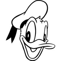 Dessin à colorier: Donald Duck (Personnages de dessins animés) #30130 - Coloriages à Imprimer Gratuits