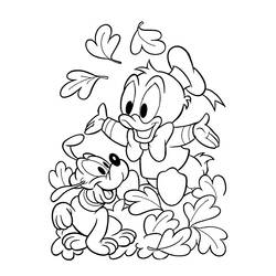 Dessin à colorier: Donald Duck (Personnages de dessins animés) #30131 - Coloriages à Imprimer Gratuits