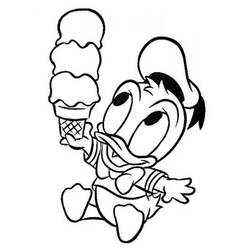 Dessin à colorier: Donald Duck (Personnages de dessins animés) #30152 - Coloriages à Imprimer Gratuits