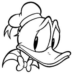 Dessin à colorier: Donald Duck (Personnages de dessins animés) #30158 - Coloriages à Imprimer Gratuits