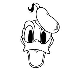 Dessin à colorier: Donald Duck (Personnages de dessins animés) #30172 - Coloriages à Imprimer Gratuits
