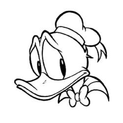 Dessin à colorier: Donald Duck (Personnages de dessins animés) #30178 - Coloriages à Imprimer Gratuits