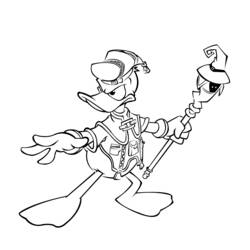 Dessin à colorier: Donald Duck (Personnages de dessins animés) #30191 - Coloriages à Imprimer Gratuits
