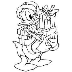 Dessin à colorier: Donald Duck (Personnages de dessins animés) #30215 - Coloriages à Imprimer Gratuits