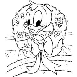 Dessin à colorier: Donald Duck (Personnages de dessins animés) #30216 - Coloriages à Imprimer Gratuits