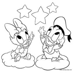 Dessin à colorier: Donald Duck (Personnages de dessins animés) #30254 - Coloriages à Imprimer Gratuits