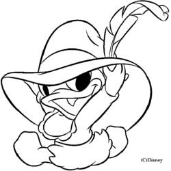 Dessin à colorier: Donald Duck (Personnages de dessins animés) #30299 - Coloriages à Imprimer Gratuits