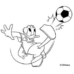 Dessin à colorier: Donald Duck (Personnages de dessins animés) #30325 - Coloriages à Imprimer Gratuits