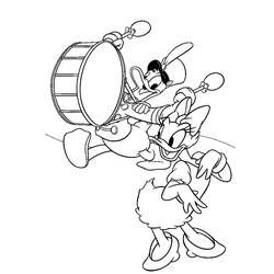Dessin à colorier Donald Duck (Personnages de dessins animés) #30332, gratuit à imprimer