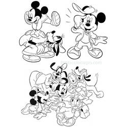 Dessin à colorier: Donald Duck (Personnages de dessins animés) #30394 - Coloriages à Imprimer Gratuits