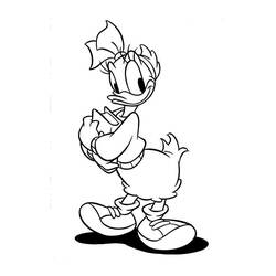 Dessin à colorier: Donald Duck (Personnages de dessins animés) #30398 - Coloriages à Imprimer Gratuits