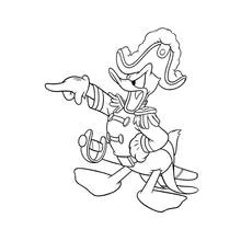 Coloriage Donald Duck (Personnages de dessins animés) #30453 à imprimer et colorier