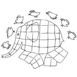Dessin à colorier: Elmer (Personnages de dessins animés) #188770 - Coloriages à Imprimer Gratuits