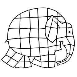 Dessin à colorier: Elmer (Personnages de dessins animés) #188771 - Coloriages à Imprimer Gratuits