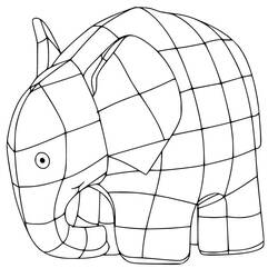 Dessin à colorier: Elmer (Personnages de dessins animés) #188772 - Coloriages à Imprimer Gratuits