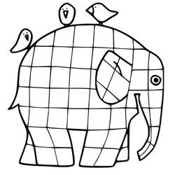 Dessin à colorier: Elmer (Personnages de dessins animés) #188775 - Coloriages à Imprimer Gratuits