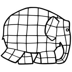 Dessin à colorier: Elmer (Personnages de dessins animés) #188777 - Coloriages à Imprimer Gratuits