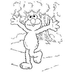 Dessin à colorier: Elmo (Personnages de dessins animés) #203507 - Coloriages à Imprimer Gratuits