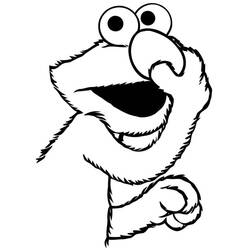 Dessin à colorier: Elmo (Personnages de dessins animés) #203509 - Coloriages à Imprimer Gratuits