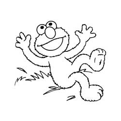 Dessin à colorier: Elmo (Personnages de dessins animés) #203510 - Coloriages à Imprimer Gratuits