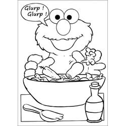 Dessin à colorier: Elmo (Personnages de dessins animés) #203511 - Coloriages à Imprimer Gratuits
