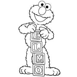 Dessin à colorier: Elmo (Personnages de dessins animés) #203512 - Coloriages à Imprimer Gratuits
