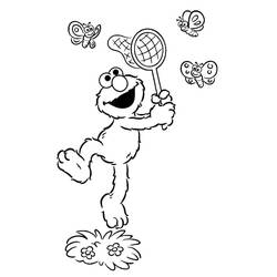 Dessin à colorier: Elmo (Personnages de dessins animés) #203516 - Coloriages à Imprimer Gratuits