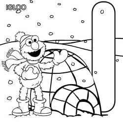 Dessin à colorier: Elmo (Personnages de dessins animés) #203519 - Coloriages à Imprimer Gratuits