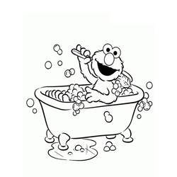 Dessin à colorier: Elmo (Personnages de dessins animés) #203520 - Coloriages à Imprimer Gratuits