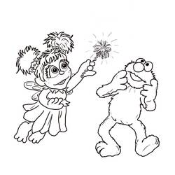 Dessins à colorier: Elmo - Coloriages à Imprimer Gratuits